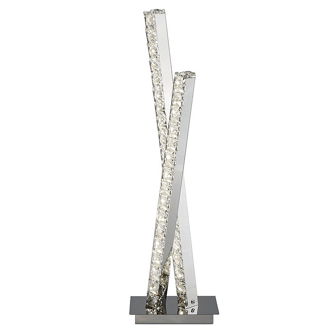 Revive Twin Column Crystal Glass Table Lamp Large Image
