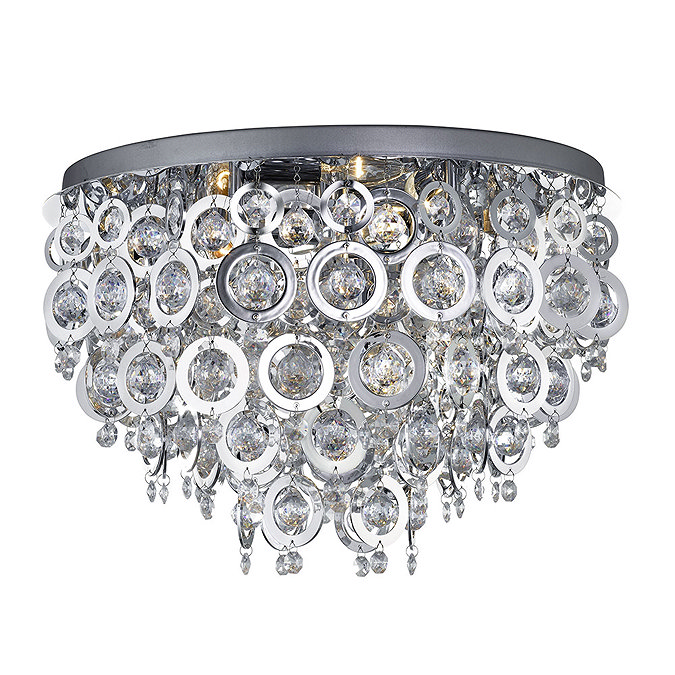 Revive Chrome Rings Ceiling Light Fitting Large Image