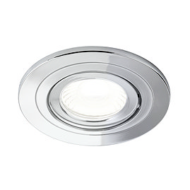 Revive Chrome IP65 LED Fire-Rated Tiltable Downlight