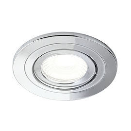Revive Chrome IP65 LED Fire-Rated Tiltable Downlight