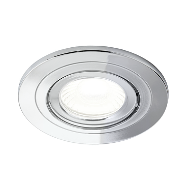 Revive Chrome IP65 LED Fire-Rated Tiltable Downlight