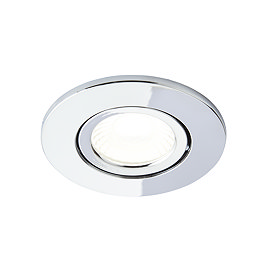 Ellis & Co IP65 LED Chrome Round Tiltable Bathroom Downlight