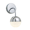 Revive Chrome LED Bathroom Wall Light with Crackle Effect Diffuser Large Image