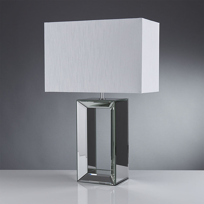 Revive Mirror Table Lamp with Rectangular Shade  Profile Large Image
