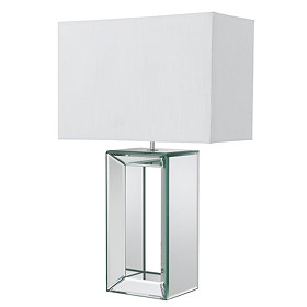 Revive Mirror Table Lamp with Rectangular Shade Large Image