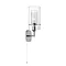 Revive Chrome Single Wall Light with Glass Tube Shade Large Image