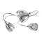 Revive Chrome/Smoked Glass 3-Light Ceiling Light  Profile Large Image