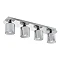 Revive Chrome/Smoked Glass 4-Light Bar Ceiling Light  Profile Large Image