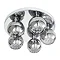 Revive Chrome/Smoked Glass 5-Light Flush Ceiling Light  Profile Large Image