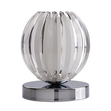 Revive Chrome & Frosted Glass Touch Globe Table Lamp  Profile Large Image
