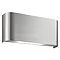Revive LED Satin Silver Curved Up & Down Wall Light Large Image