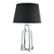Revive Chrome Frame Table Lamp with Black Tapered Shade Large Image