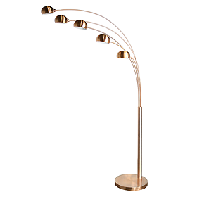 Revive Copper 5 Arm Floor Lamp