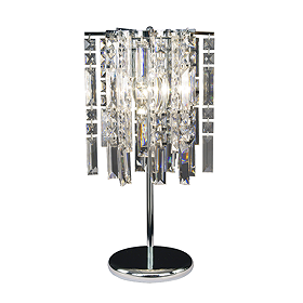 Revive Crystal Waterfall Table Lamp