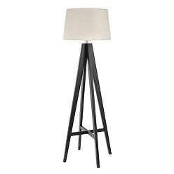 Revive Dark Wood Easel Tripod Floor Lamp Large Image