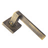 Revive Decor Square Lever Handles - Antique Brass  Profile Large Image