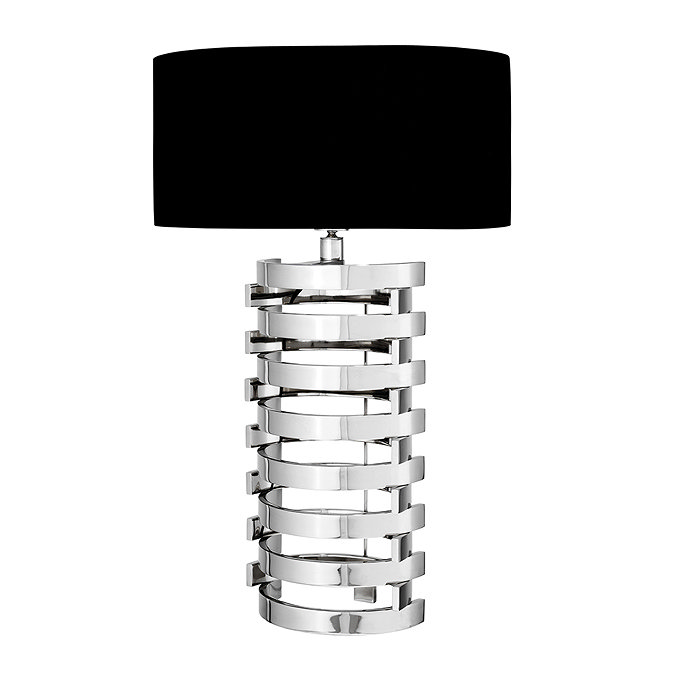 Revive Designer Black & Chrome Table Lamp