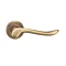 Revive Dove Round Door Lever Handles - Antique Brass Large Image