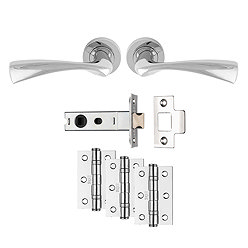 Revive Elba Ultimate Door Handle Pack - Polished Chrome Large Image