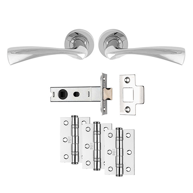 Revive Elba Ultimate Door Handle Pack - Polished Chrome Large Image