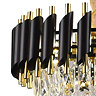 Revive Evoke Black & Gold Crystal Adjustable Ceiling Light Pendant