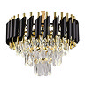 Revive Evoke Black & Gold Crystal Adjustable Ceiling Light Pendant