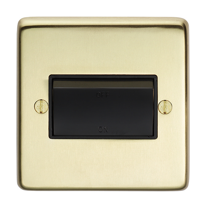 Revive Fan Isolator Switch Brushed Brass/Black