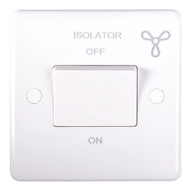 Revive Fan Isolator Switch White  Medium Image