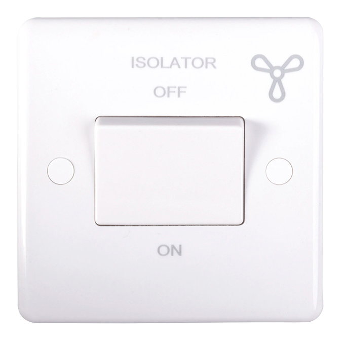 Revive Fan Isolator Switch White  Large Image