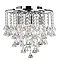 Revive Chrome 4-Light Chandelier Flush Fitting Large Image