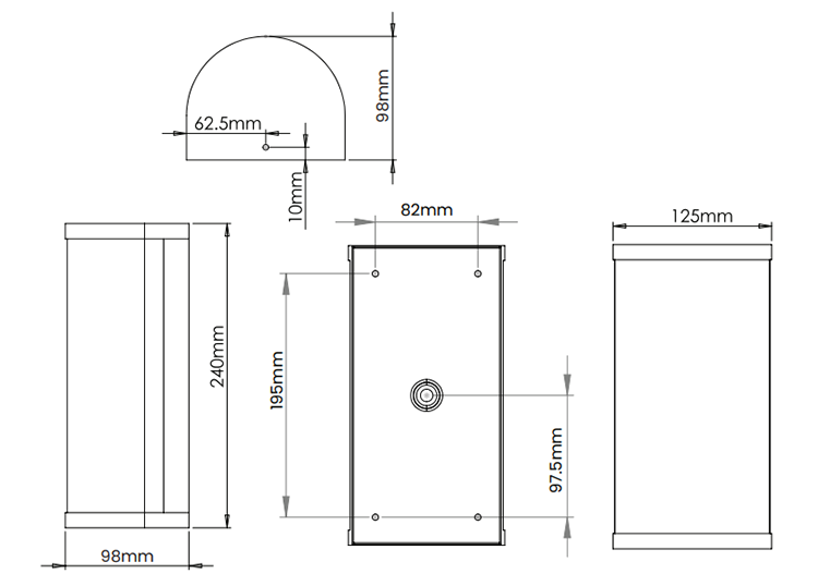 Revive Fluted Bathroom Wall Light - Chrome