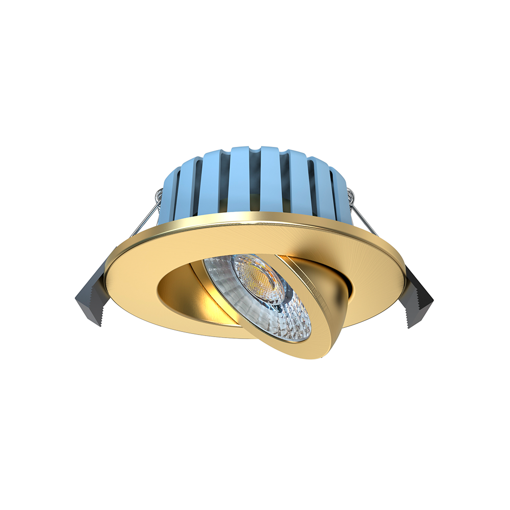 Revive IP65 Adjustable Downlight - Satin Brass at Victorian Plumbing UK