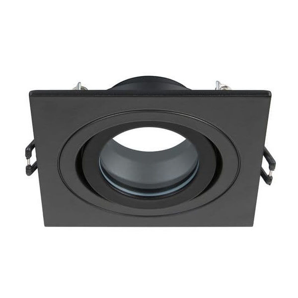 Revive IP65 Matt Black Square Tiltable Bathroom Downlight  Profile Large Image