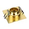Revive IP65 Satin Brass Square Tiltable Bathroom Downlight  Profile Large Image