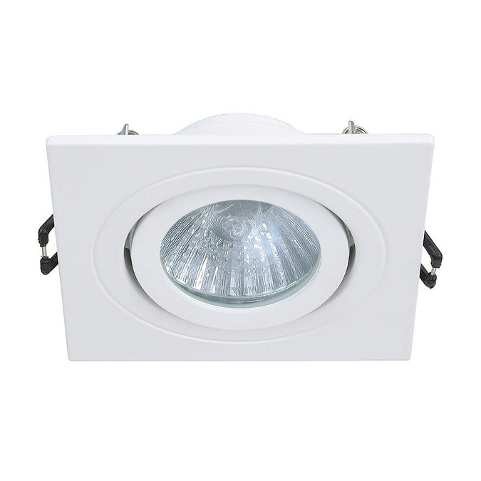 Revive IP65 White Square Tiltable Bathroom Downlight Large Image