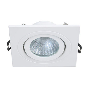 Revive IP65 White Square Tiltable Bathroom Downlight  Profile Large Image