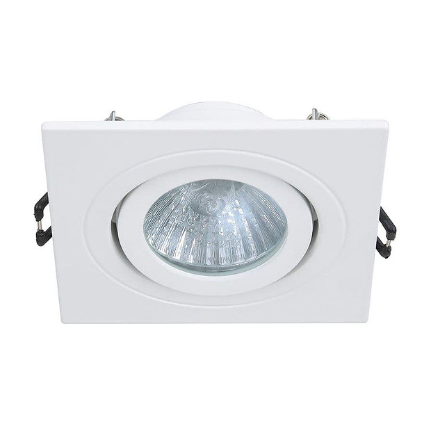 Revive IP65 White Square Tiltable Bathroom Downlight
