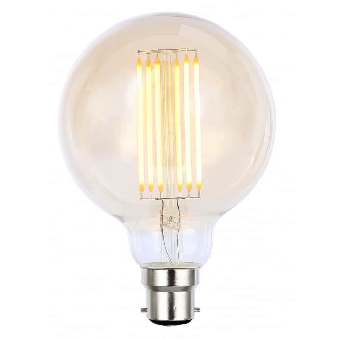 Revive Vintage G80 BC LED Filament Amber Glass Globe Lamp Large Image