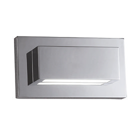 Revive LED Chrome Rectangular Up & Down Wall Light Large Image