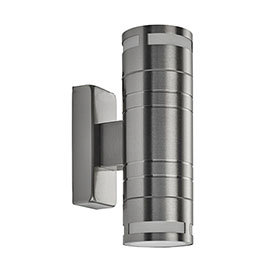 Revive Outdoor Stainless Steel Tube Up & Down Wall Light Medium Image