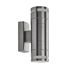 Revive Outdoor Stainless Steel Tube Up & Down Wall Light Large Image