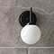 Revive Matt Black 1 Light Bathroom Wall Light