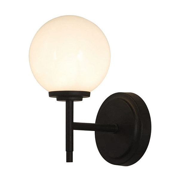 Revive Matt Black 1 Light Bathroom Wall Light