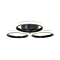 Revive Matt Black 3-Ring LED Flush Ceiling Light