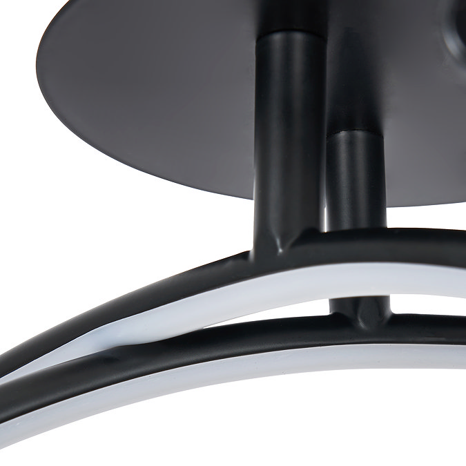 Revive Matt Black Crossover LED Ceiling Light