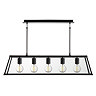 Revive Matt Black 5 Light Lantern Bar Light Large Image