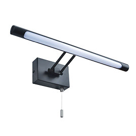 Revive Matt Black LED Bathroom Picture/Mirror Light