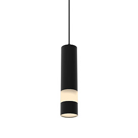 Revive Matt Black Pendant Light - Warm White Large Image