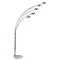 Revive Chrome 5 Light Floor Lamp with Marble Base Large Image
