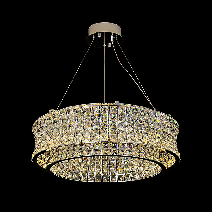 Revive Mountford Gold & Crystal Adjustable Ceiling Light Pendant